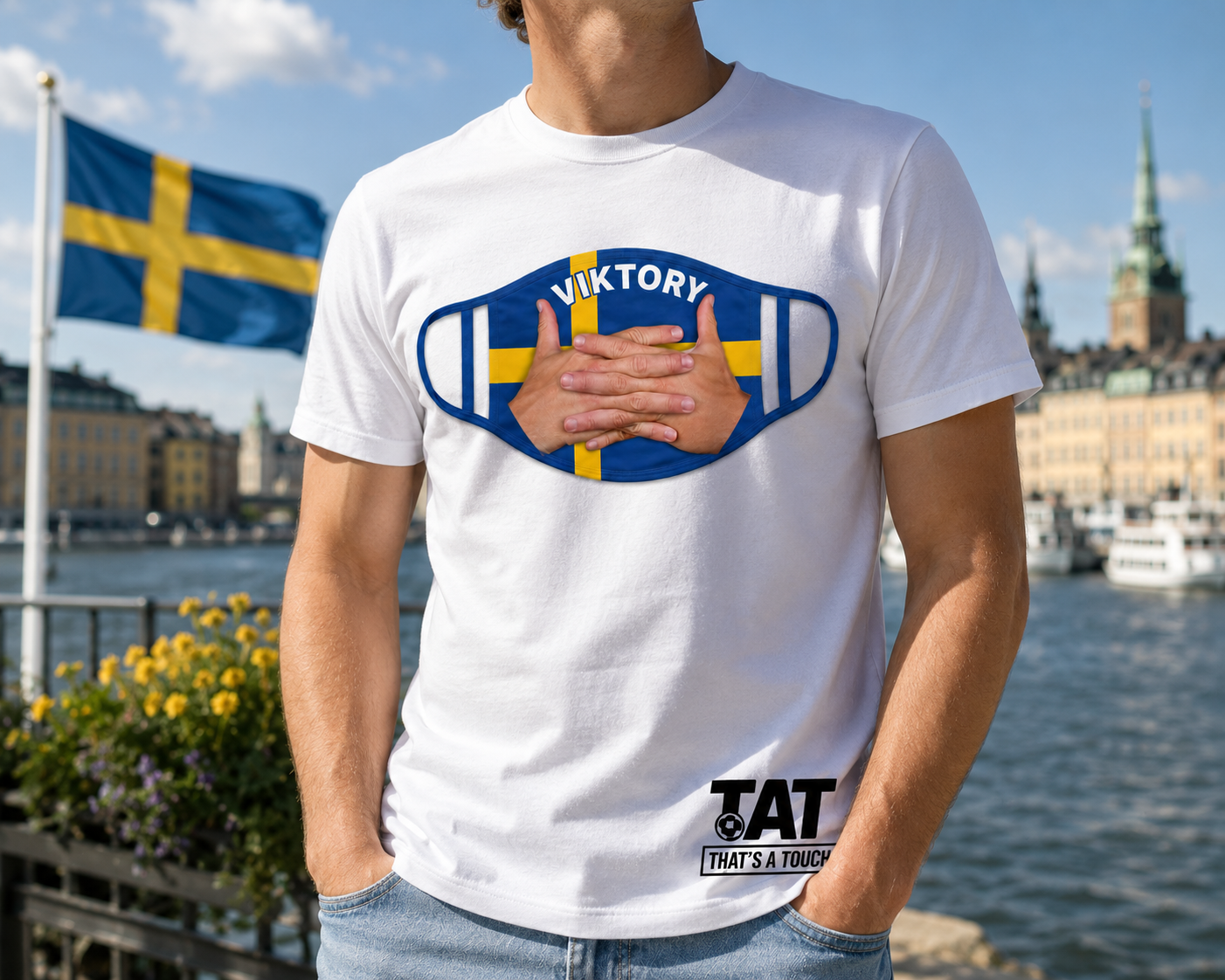 Sweden Mask World Cup T-Shirt